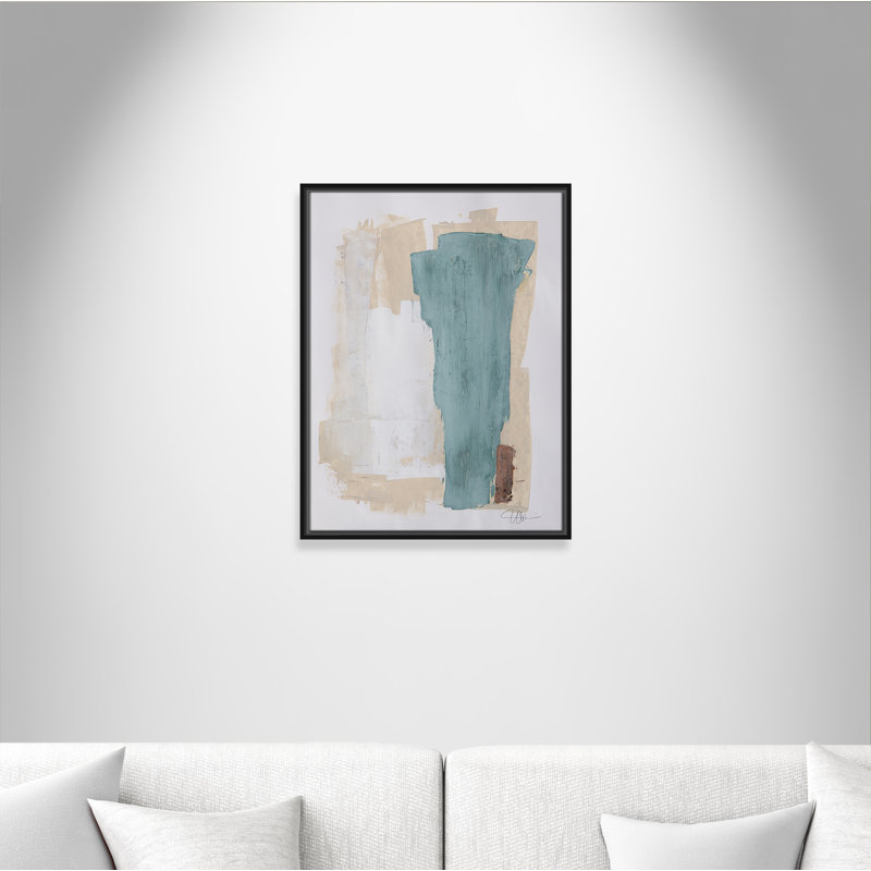 Hubbard Together We Work-II by - Floater Frame Print on Canvas, 25.5" H x 19.5" W x 2" D, Black Framed