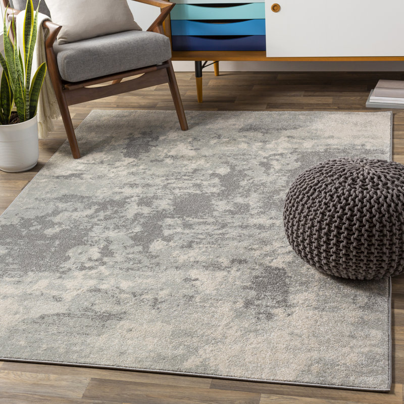 Solt Abstract Indoor Rug, Rectangle 6'7" x 9'