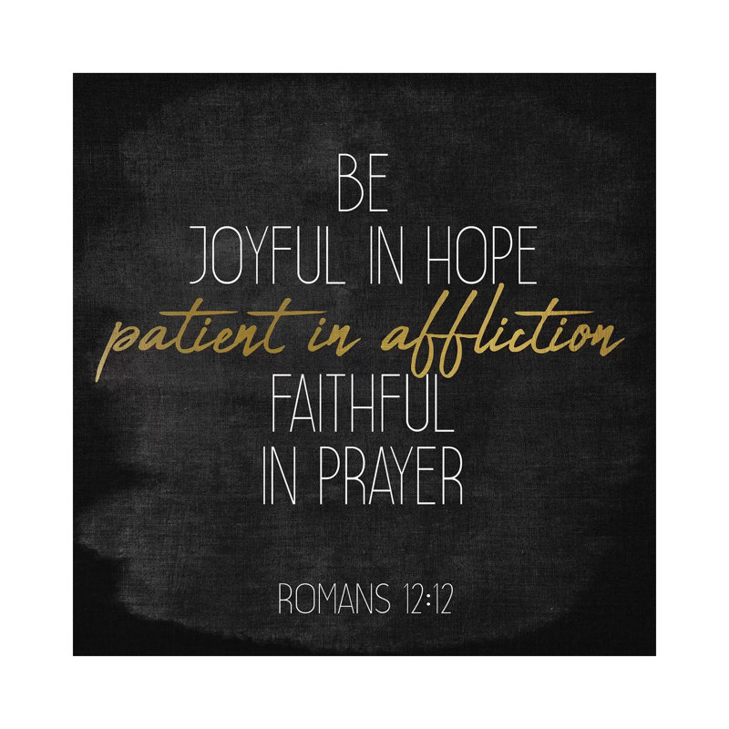 Be Joyful Black Square by Kimberly Allen - Wrapped Canvas Print, 66.04cm H x 66.04cm W x 1.905cm D