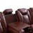 210" Breathable Leather 3-piece Power Living Room Recliner Sectional with Wireless Charging Station,LED Lighting,Storage Armrest -1937718342