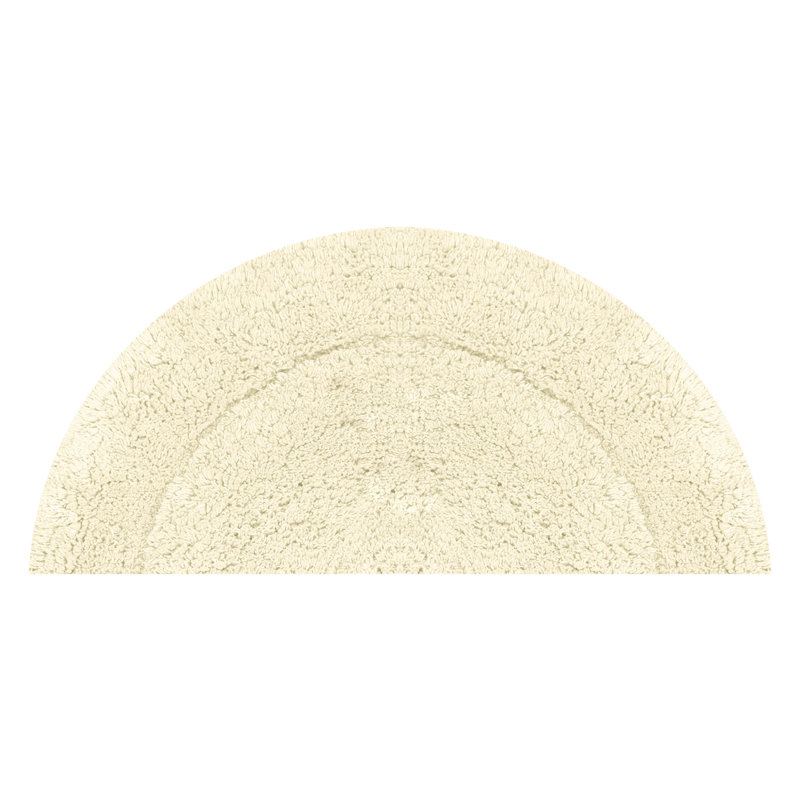 Candeloro Slice Bath Rug 17"x30", Ivory