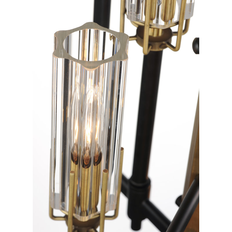 Lustre linéaire moderne Spoutnik à 4 lumières Vivaan