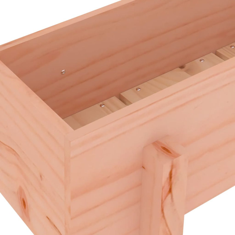 Meenakshi Wood Raised Garden Bed, 38cm H x 62cm W x 30cm D, Brown, Douglas