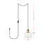 Luminaire suspendu simple à 1 lumière Blaklie-1259479790