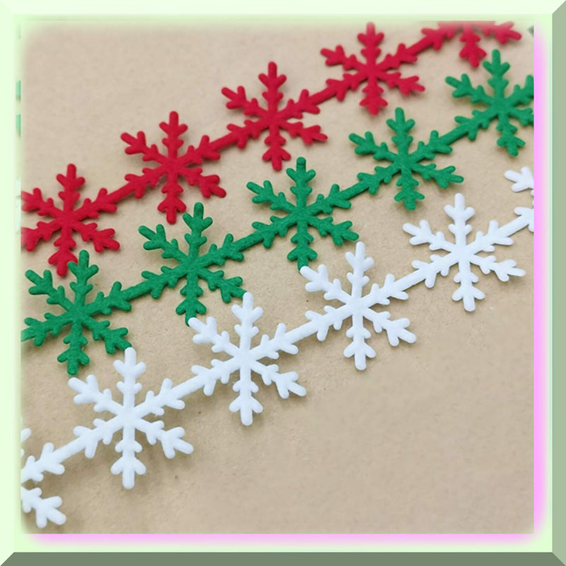 Snowflake Magic Ribbon Festive Xmas Decor 2 Rolls