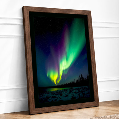 Northern Lights Scandinavian - Framed Print