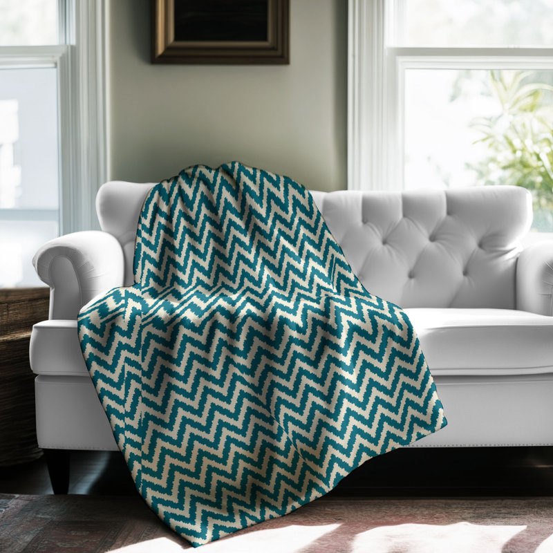 Retro Groove - 1 Piece Premium Sherpa Blanket, Twin