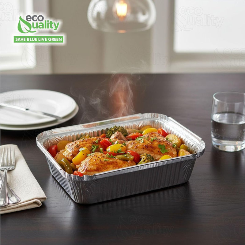 Ecoquality 1Lb Oblong Aluminum Take-Out Baking Pans (500)