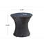Table d'appoint de patio avec design élégant sans plateau en verre-1232381788