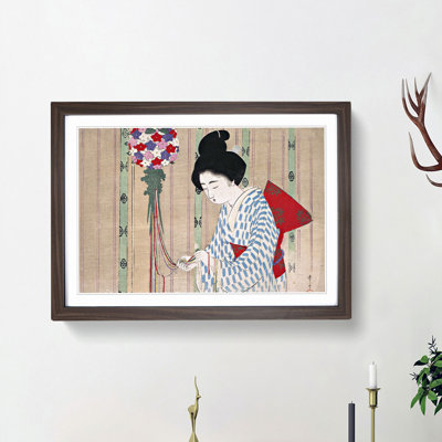 Blowing Wind by Mizuno Toshikata - Picture Frame Art Print