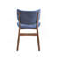 Ensemble de 2 chaises d'appoint en tissu et finition noyer Bevis-354065469