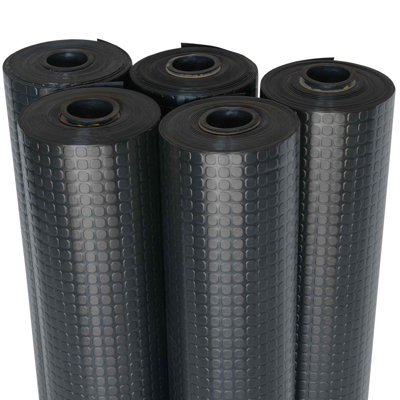 Tapis de plancher en caoutchouc 4 pi. x 15 pi. "prehension"