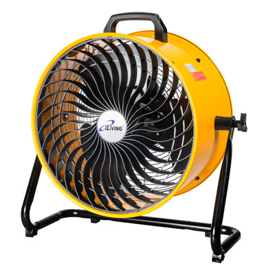 iLIVING ILG8TF18-DC 18 in. Low Noise Turbo Fan 4100 CFM 3-Speed Portable Air Circulator for Shop, Office, Greenhouse, Home and Warehouse