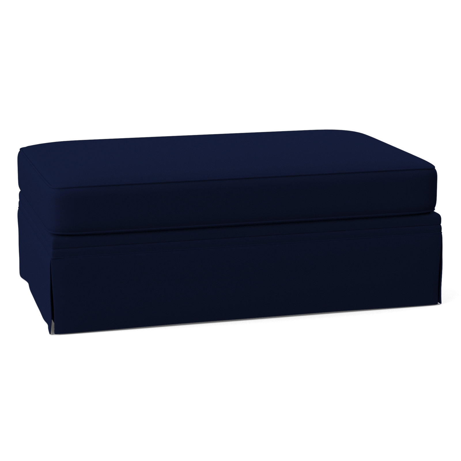 Shelby 47" Ottoman, Canvas Navy Sunbrella® Canvas