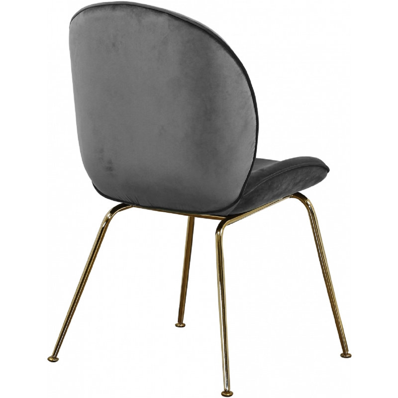 Chaise de salle à manger en velours Queensway