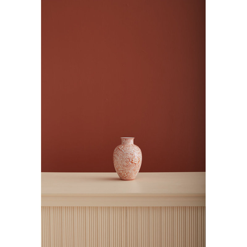 Eleanor Vase Coral 6.5"x 9.25"