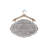 Gray Metal Sign Laundry Room Wall Decor with Brown Wood Hanger