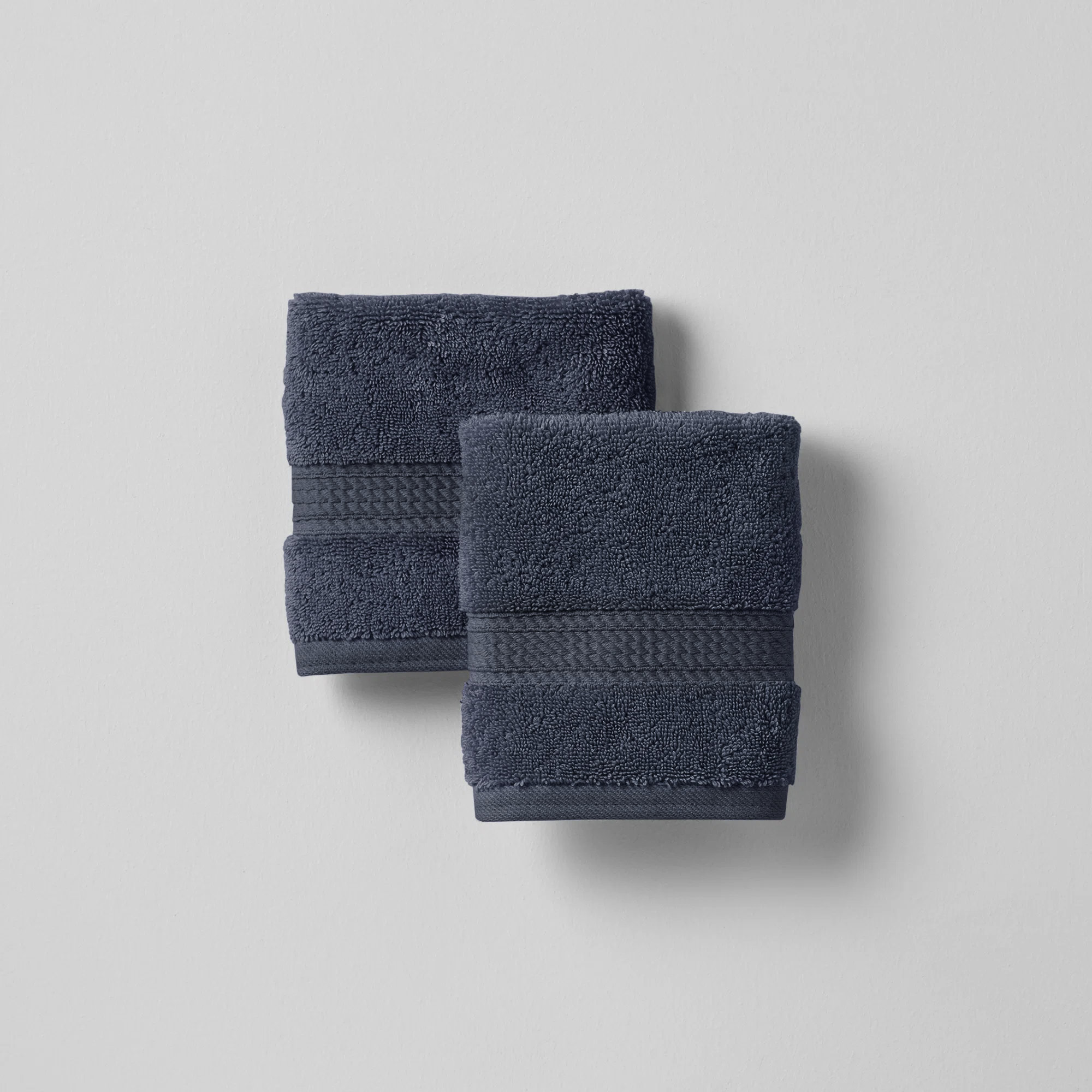 Payten Classic Certified Egyptian Cotton Washcloth, Midnight Navy