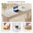 White rectangular Sintered Stone Desk,2-drawer-933741213