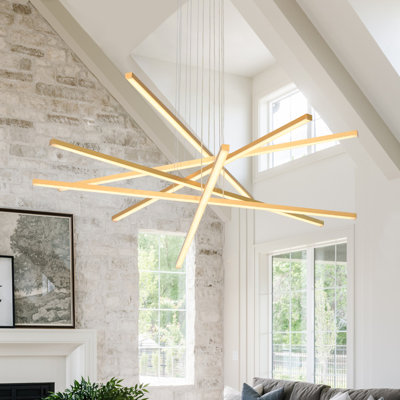 Luminaire suspendu pour îlot de cuisine 6 lumières pour interrupteur d'escalier moderne Renato