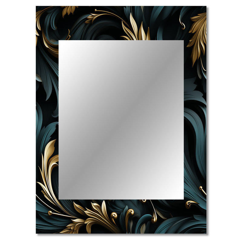 Wyckhoff - Large Wall Mirror On Metal, 40 po x 30 po
