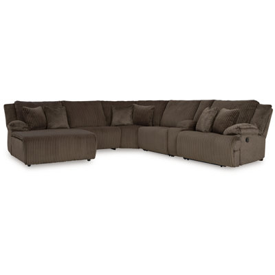 Canapé modulaire inclinable 6 pièces avec méridienne