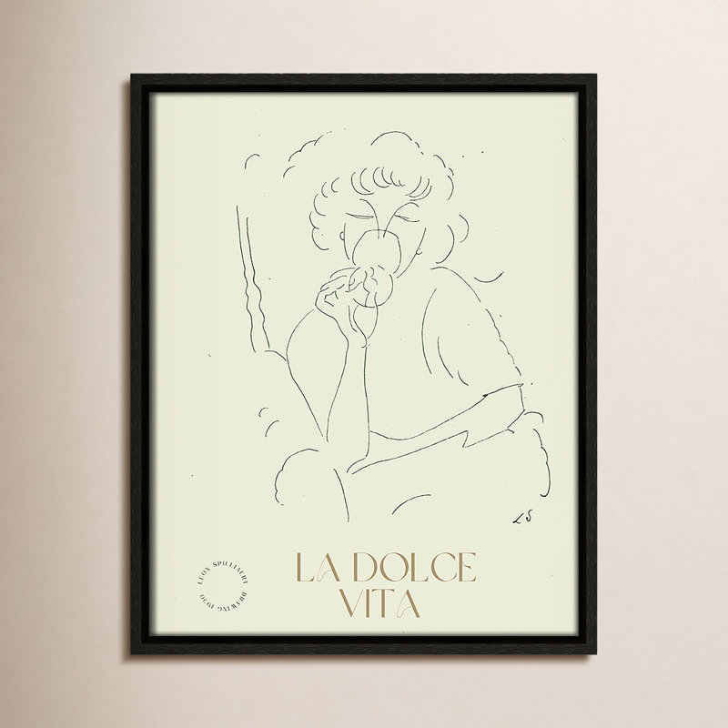 «Dottie La Dolce Vita» par Permild & Rosengreen x Léon Spilliaert, Espresso, H 15,5 po x l 12,5 po