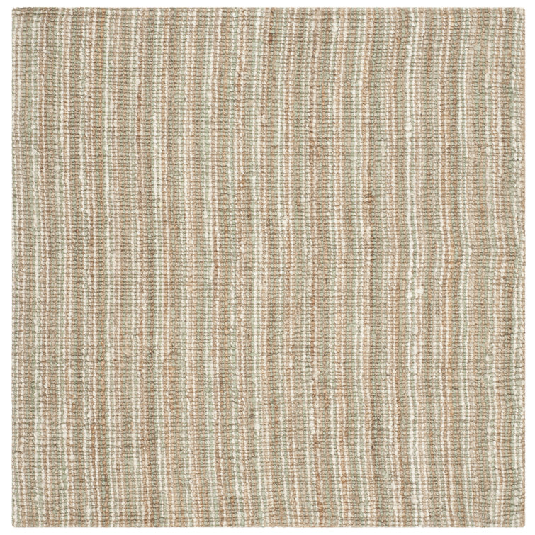 Debroh Natural Hand Woven Jute Solid Color Rug