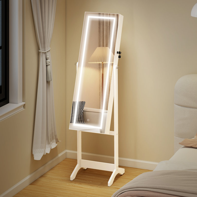 Fevziye Jewelry Armoire, White