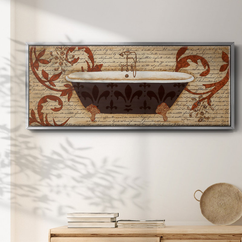 Renaissance Bath II- Framed Canvas, 20" H x 50" W