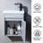 16" Mini Wall-mounted Gray Bathroom Vanity Set