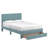 Sloan Pleated Velvet Storage Queen Platform Bed With Drawer-114217428