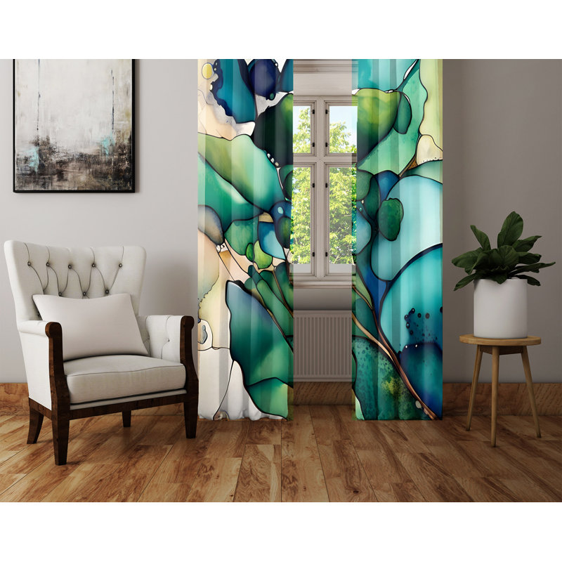 Rideau en polyester Aibne, L 20 po x L 52 po