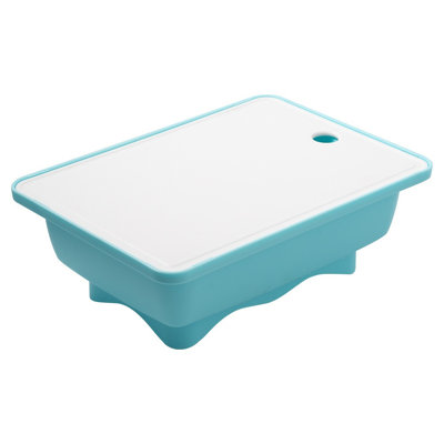 Cutting Board With Colander Set 2-in-1 Multifunctional Kitchen Prep Station With Drainage Food-Grade Plastic Washing Basin For Vegetables Dishes