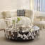 Table basse simple en marbre de style crème de luxe-104935574