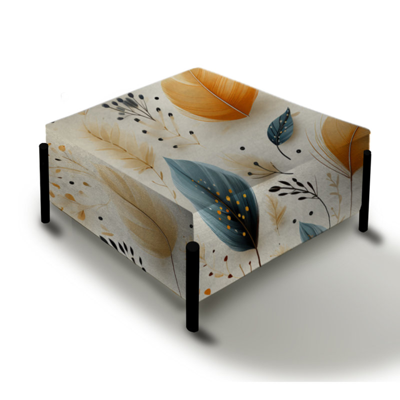 Motif bohème neutre à motif de plumes beiges et neutres