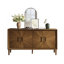 Crédence rustique American Farmhouse, meuble télé avec tablettes réglables, armoire de rangement (miroir non inclus, armoire de salon)