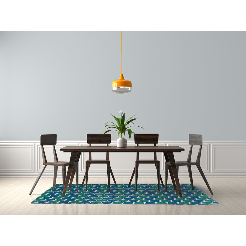 Chenille Geometric Indoor Rug, Rectangle 5' x 7'