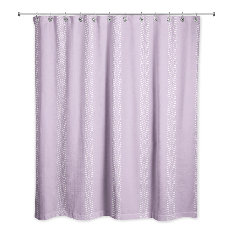 Kouture Solid Colour Shower Curtain, Purple
