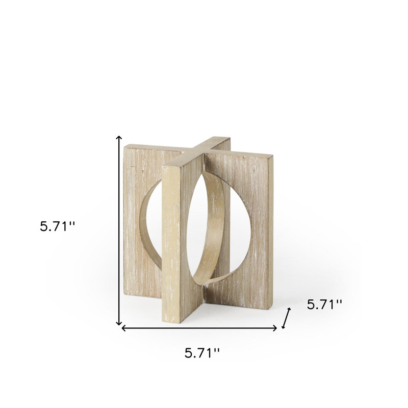 Sculpture de table carrée 6 po