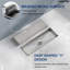 Drain de douche linéaire 11,81 "x 3,8"-110911445