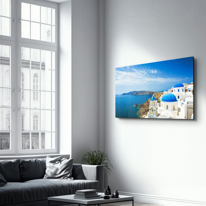 Élégante peinture murale en verre trempé de 13,8 po x 21,7 po | 100% verre trempé, épaisseur: 0,16 pouce | Imprimé UV pour des couleurs éclatantes | Parfait pour la décoration intérieure, le salon et les espaces de bureau
