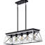 Rustique 5 - pour la salle à manger - Luminaire en bois à hauteur réglable
