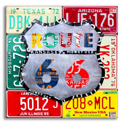 Route 66, édition 3 sur plastique / acrylique par Design Turnpike