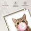 Bubble Gum Kitty - Impression sur toile tendue-1895245550