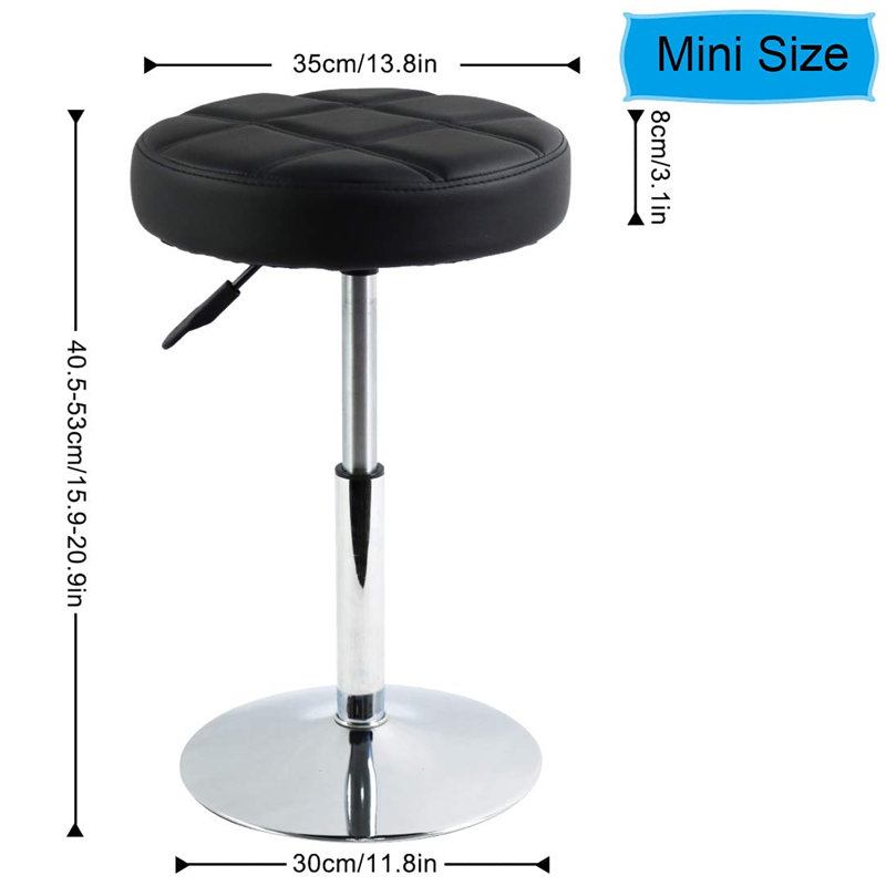 Metal Accent Stool, Black