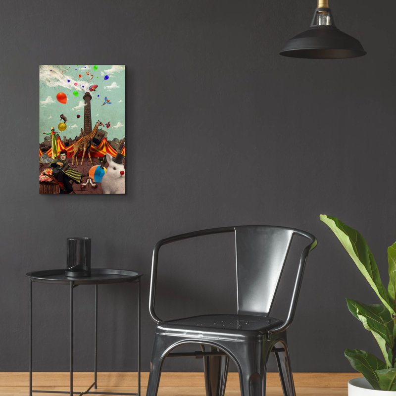 «Circus» par Elo Marc, acrylique, H 24 po x l 16 po x P 0,2 po
