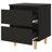 vidaXL Bed Cabinet Engineered wood, Solid pinewood-1474061671