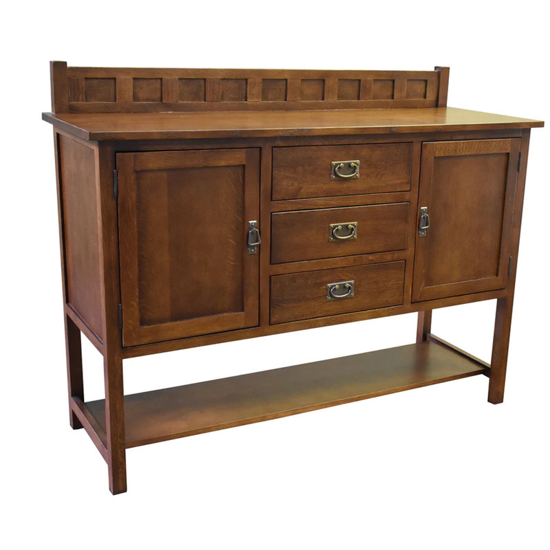 Dyshawn 58'' Solid Wood Sideboard, Walnut