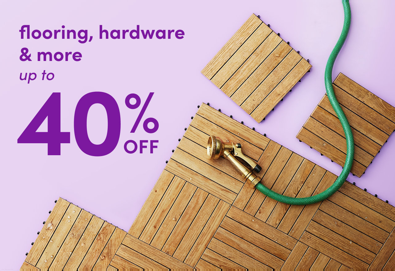 flooring, hardware & more on clearance